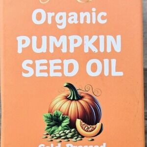 Organic Pumpkin Seed Oil, Cold Pressed, Hexane‎ Free Hair & Skin Care